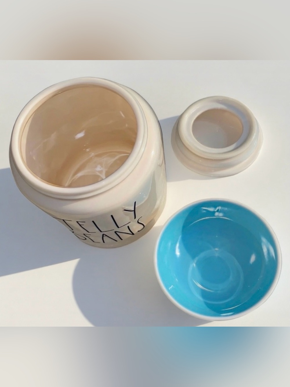 JELLY BEANS Set Large Canister and Bowl - Picture 2 of 3